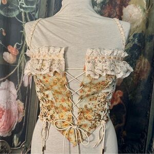 Lacemade Van Gogh Sunflowers Corset (Altered) Size M